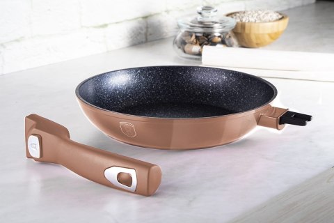 ZESTAW GARNKÓW GRANITOWYCH 6 ELE BERLINGER HAUS METALLIC LINE ROSE GOLD BH-7051 ZESTAW GARNKÓW GRANITOWYCH 6 ELE BERLINGER HAUS METALLIC LINE ROSE GOLD BH-7051