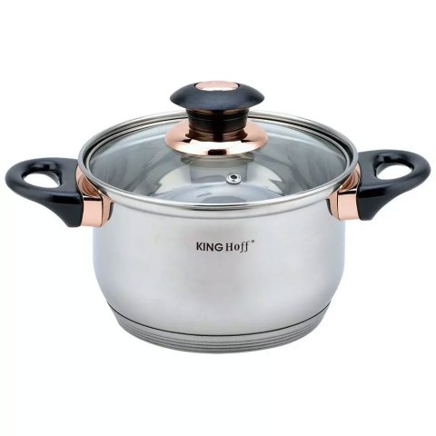 ZESTAW GARNKÓW STALOWYCH 12 EL. KINGHOFF KH-1767 ROSEGOLD ZESTAW GARNKÓW STALOWYCH 12 EL. KINGHOFF KH-1767 ROSEGOLD