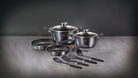 ZESTAW GARNKÓW Z POWŁ. GRANITOWĄ 10 EL. BERLINGER HAUS Carbon Pro BH-6917 ZESTAW GARNKÓW Z POWŁ. GRANITOWĄ 10 EL. BERLINGER HAUS Carbon Pro BH-6917