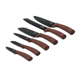 ZESTAW NOŻY 6 EL. BERLINGER HAUS FOREST LINE MAHOGANY BH-2284A