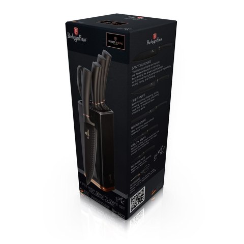 ZESTAW NOŻY 7 EL. BERLINGER HAUS BLACK ROSE GOLD BH-2422 ZESTAW NOŻY 7 EL. BERLINGER HAUS BLACK ROSE GOLD BH-2422