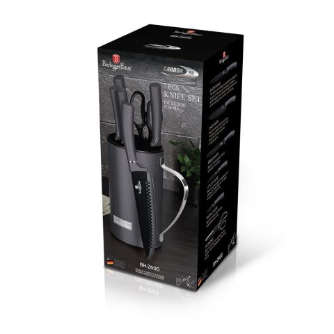 ZESTAW NOŻY 7 ELE. BERLINGER HAUS CARBON PRO BH-2600 ZESTAW NOŻY 7 ELE. BERLINGER HAUS CARBON PRO BH-2600