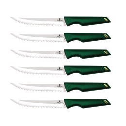 ZESTAW NOŻY DO STEKÓW LUB PIZZY 6 EL. BERLINGER HAUS EMERALD BH-2785
