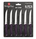 ZESTAW NOŻY DO STEKÓW LUB PIZZY 6 EL. BERLINGER HAUS PURPLE ECLIPSE BH-2789