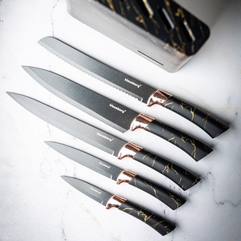 ZESTAW NOŻY KUCHENNYCH W BLOKU 5 EL. KLAUSBERG KB-7768 ZESTAW NOŻY KUCHENNYCH W BLOKU 5 EL. KLAUSBERG KB-7768