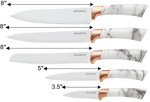 ZESTAW NOŻY KUCHENNYCH W BLOKU 5 EL. KLAUSBERG KB-7800 ZESTAW NOŻY KUCHENNYCH W BLOKU 5 EL. KLAUSBERG KB-7800