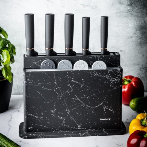 ZESTAW NOŻY KUCHENNYCH W BLOKU Z DESKAMI DO KROJENIA 10-EL. KLAUSBERG KB-7834 ZESTAW NOŻY KUCHENNYCH W BLOKU Z DESKAMI DO KROJENIA 10-EL. KLAUSBERG KB-7834