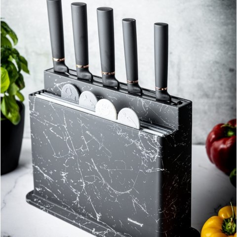 ZESTAW NOŻY KUCHENNYCH W BLOKU Z DESKAMI DO KROJENIA 10-EL. KLAUSBERG KB-7834 ZESTAW NOŻY KUCHENNYCH W BLOKU Z DESKAMI DO KROJENIA 10-EL. KLAUSBERG KB-7834
