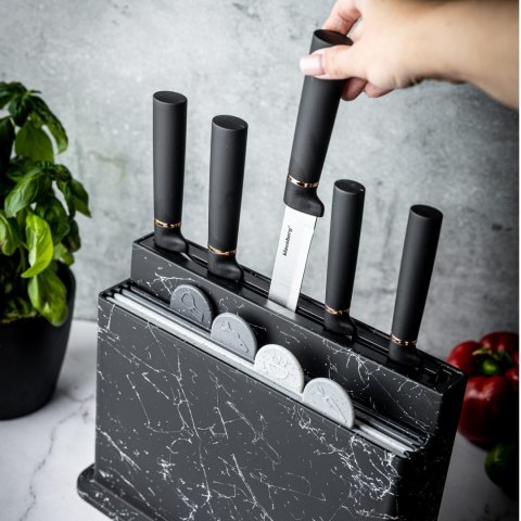 ZESTAW NOŻY KUCHENNYCH W BLOKU Z DESKAMI DO KROJENIA 10-EL. KLAUSBERG KB-7834 ZESTAW NOŻY KUCHENNYCH W BLOKU Z DESKAMI DO KROJENIA 10-EL. KLAUSBERG KB-7834