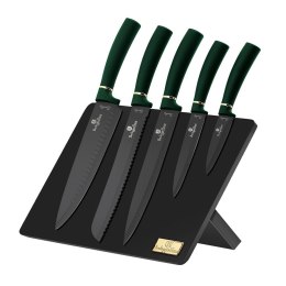 ZESTAW NOŻY NA STOJAKU MAGNETYCZNYM 6 EL. BERLINGER HAUS EMERALD BH-2518