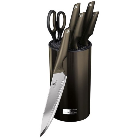 ZESTAW NOŻY W BLOKU 7 EL. BERLINGER HAUS SHINY BLACK BH-2793 ZESTAW NOŻY W BLOKU 7 EL. BERLINGER HAUS SHINY BLACK BH-2793