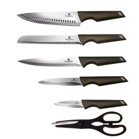 ZESTAW NOŻY W BLOKU 7 EL. BERLINGER HAUS SHINY BLACK BH-2793 ZESTAW NOŻY W BLOKU 7 EL. BERLINGER HAUS SHINY BLACK BH-2793