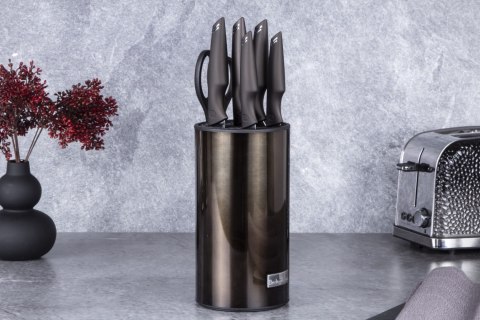 ZESTAW NOŻY W BLOKU 7 EL. BERLINGER HAUS SHINY BLACK BH-2793 ZESTAW NOŻY W BLOKU 7 EL. BERLINGER HAUS SHINY BLACK BH-2793