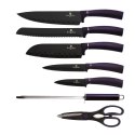 ZESTAW NOŻY W BLOKU 8 EL. BERLINGER HAUS PURPLE ECLIPSE BH-2560