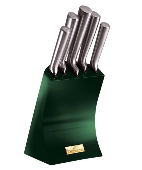 ZESTAW NOŻY W STOJAKU BERLINGER HAUS EMERALD METALLIC LINE BH-2448 ZESTAW NOŻY W STOJAKU BERLINGER HAUS EMERALD METALLIC LINE BH-2448