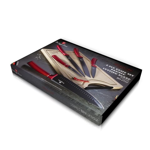 ZESTAW NOŻY Z DESKĄ 6-EL. BERLINGER HAUS METALLIC BURGUNDY LINE BH-2552 ZESTAW NOŻY Z DESKĄ 6-EL. BERLINGER HAUS METALLIC BURGUNDY LINE BH-2552