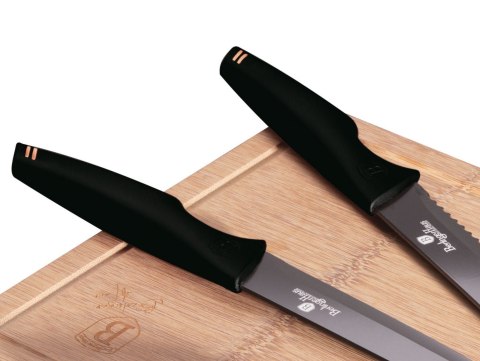 ZESTAW NOŻY Z DESKĄ 6 ELE. BERLINGER HAUS BLACK ROSE BH-2708 ZESTAW NOŻY Z DESKĄ 6 ELE. BERLINGER HAUS BLACK ROSE BH-2708