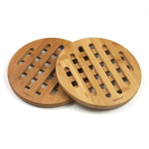 ZESTAW OKRĄGŁYCH PODSTAWEK Z BAMBUSA Ø17,5cm KiNGHOFF KH-1215 ZESTAW OKRĄGŁYCH PODSTAWEK Z BAMBUSA Ø17,5cm KiNGHOFF KH-1215
