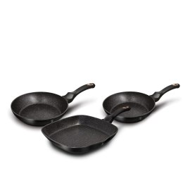 ZESTAW PATELNI 3-EL. 20/24/28cm BERLINGER HAUS BLACK ROSE BH-6156