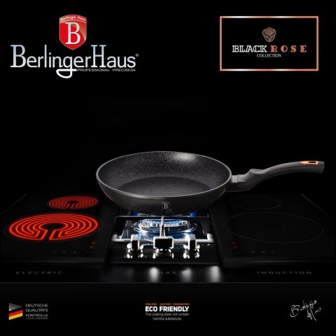 ZESTAW PATELNI 3-EL. 20/24/28cm BERLINGER HAUS BLACK ROSE BH-6158 ZESTAW PATELNI 3-EL. 20/24/28cm BERLINGER HAUS BLACK ROSE BH-6158