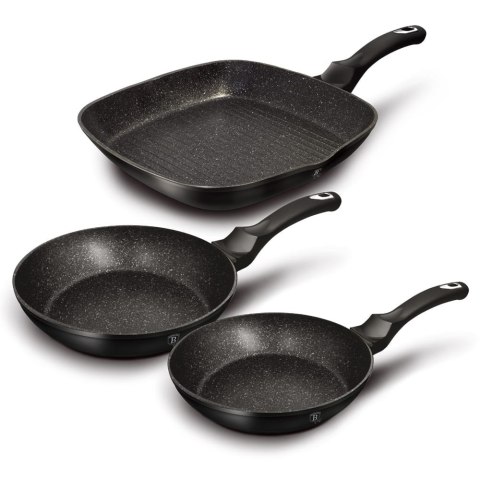 ZESTAW PATELNI Z POWŁ. GRANITOWYCH BERLINGER HAUS BLACK SILVER BH-6157 ZESTAW PATELNI Z POWŁ. GRANITOWYCH BERLINGER HAUS BLACK SILVER BH-6157