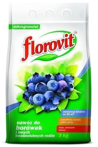 Nawóz do Borówek Różaneczników, Azalii 3kg Florovit Nawóz do Borówek Różaneczników, Azalii 3kg Florovit