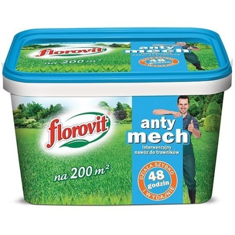 Nawóz do Trawnika z Mchem Interwencyjny 4kg Florovit Nawóz do Trawnika z Mchem Interwencyjny 4kg Florovit