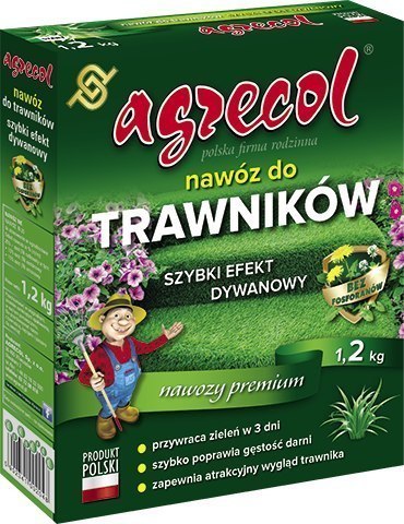 Nawóz do Trawników - Szybki Efekt Dywanowy 1,2kg Agrecol Nawóz do Trawników - Szybki Efekt Dywanowy 1,2kg Agrecol