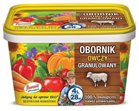 Nawóz Pro Natura Obornik Owczy 4,5L Florovit Nawóz Pro Natura Obornik Owczy 4,5L Florovit