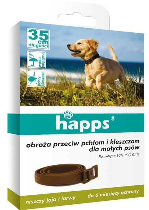 Obroża Przeciw Pchłom i Kleszczom dla Psów 35cm HAPPS Obroża Przeciw Pchłom i Kleszczom dla Psów 35cm HAPPS
