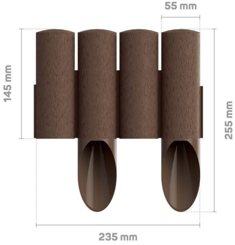 Obrzeże Palisada 25,5cm/2,3m Brąz STANDARD (34-041) Cellfast Obrzeże Palisada 25,5cm/2,3m Brąz STANDARD (34-041) Cellfast