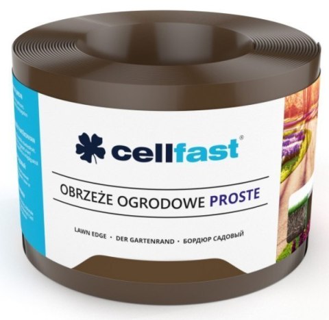 Obrzeże Płaskie CELL 10cm/dł 9m brąz (30-211H) Obrzeże Płaskie CELL 10cm/dł 9m brąz (30-211H)
