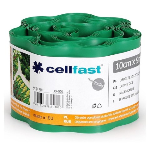 Obrzeże Trawnikowe Faliste Cellfast 10cm 9m Zielone Obrzeże Trawnikowe Faliste Cellfast 10cm 9m Zielone