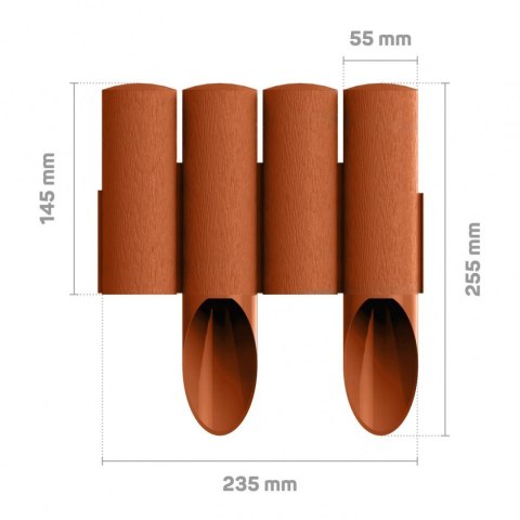 Palisada ogro. 25,5cm/2,3m ceglana STANDA.(34-043) Palisada ogro. 25,5cm/2,3m ceglana STANDA.(34-043)