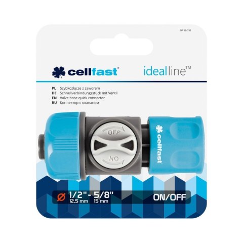 Szybkozłącze z Zaworem 1/2" IDEAL Cellfast Szybkozłącze z Zaworem 1/2" IDEAL Cellfast