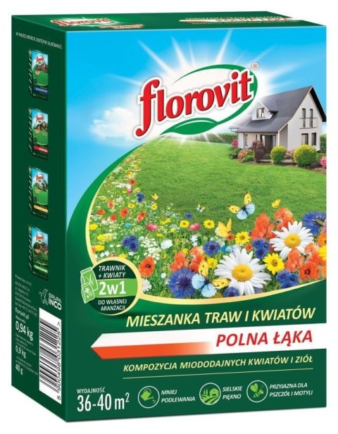 Trawa Polna Kwiatowa Łąka 0,94kg Florovit Trawa Polna Kwiatowa Łąka 0,94kg Florovit