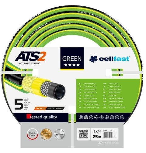 Wąż Ogrodowy GREEN 5 ATS2 1/2" 50mb UV Cellfast Wąż Ogrodowy GREEN 5 ATS2 1/2" 50mb UV Cellfast