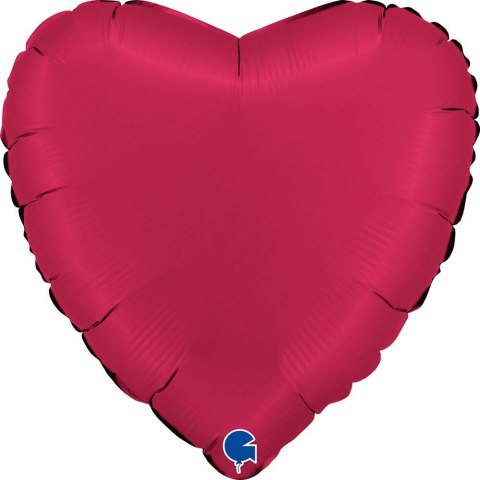 Balon Foliowy Czerwone Serce Satin Cherry 46 cm, Satynowe Grabo Grabo Balon Foliowy Czerwone Serce Satin Cherry 46 cm, Satynowe Grabo Grabo