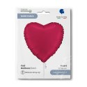 Balon Foliowy Czerwone Serce Satin Cherry 46 cm, Satynowe Grabo Grabo