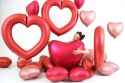 Balon Foliowy Czerwone Serce Satin Cherry 46 cm, Satynowe Grabo Grabo
