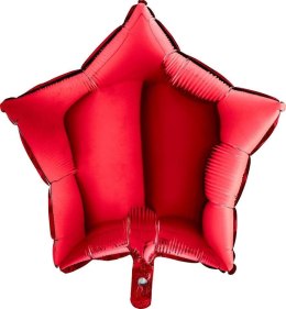 Balon Foliowy - Gwiazda Czerwona 46 cm Grabo Grabo