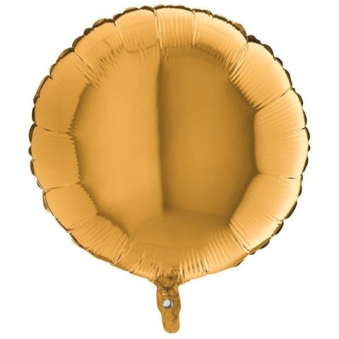 Balon Foliowy - Okrągły Złoty, 46 cm Grabo, pakowane Grabo Balon Foliowy - Okrągły Złoty, 46 cm Grabo, pakowane Grabo