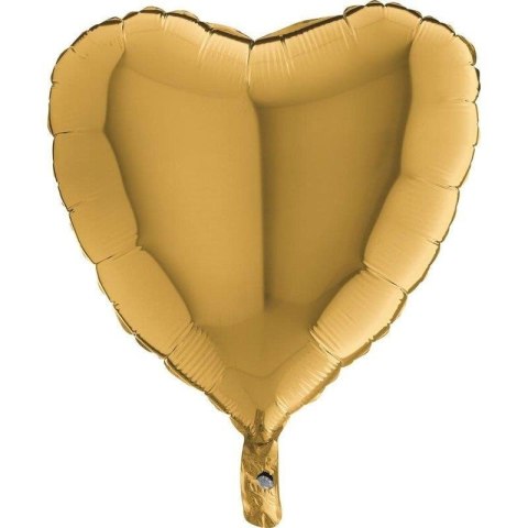 Balon Foliowy - Złote Serce 46 cm Grabo Grabo Balon Foliowy - Złote Serce 46 cm Grabo Grabo