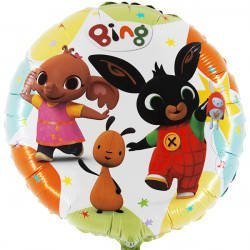 Balon Foliowy królik Bing 46 cm pakowany Grabo