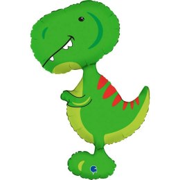 Balon Foliowy - zielony Dinozaur Tyranozaur, 97 cm Grabo Grabo