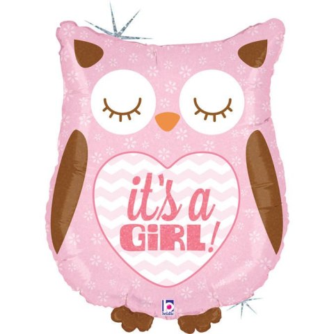 Balon Grabo Sowa różowa it's a girl 66 cm Grabo Balon Grabo Sowa różowa it's a girl 66 cm Grabo
