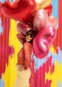 Balon foliowy Serce, 75x64,5 cm, czerwony Partydeco
