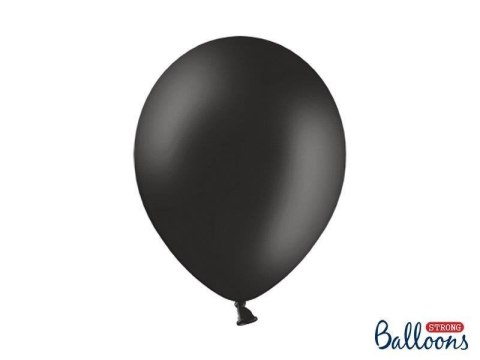 Balony lateksowe Strong, Czarne, Pastel Black, 30cm, 50 szt. Partydeco Balony lateksowe Strong, Czarne, Pastel Black, 30cm, 50 szt. Partydeco