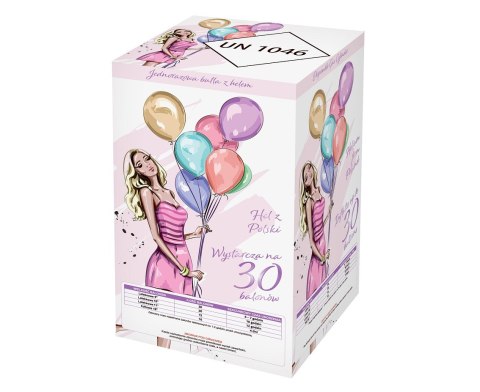 Butla z helem na 30 balonów HG-BJ30 Butla z helem na 30 balonów HG-BJ30