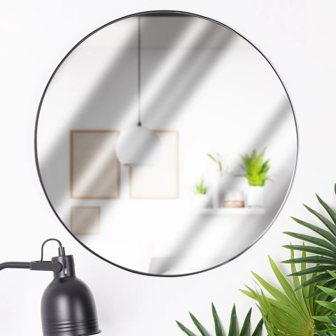 Lustro ścienne czarne okrągłe 55 cm Lustro ścienne czarne okrągłe 55 cm